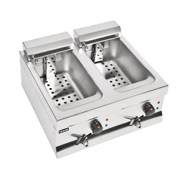 Lincat DF66 Fryer Twin Tank Twin Basket Countertop Electric