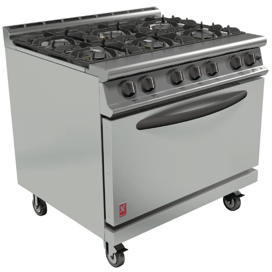 Falcon Dominator 6 Burner Gas G3101D Feet or Castors