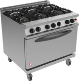 Falcon G3101 - Six Burner Open Top Oven Range - Gas