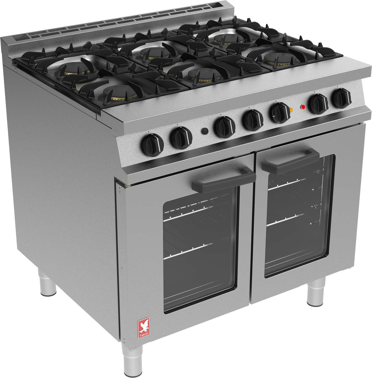 Falcon G3101 OTC - Six Burner - Electric Fan Assisted Oven Range - Gas
