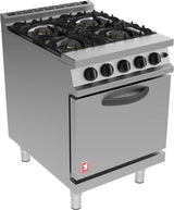 Falcon G3161 Four Burner Open Top - Gas Oven Range - Gas