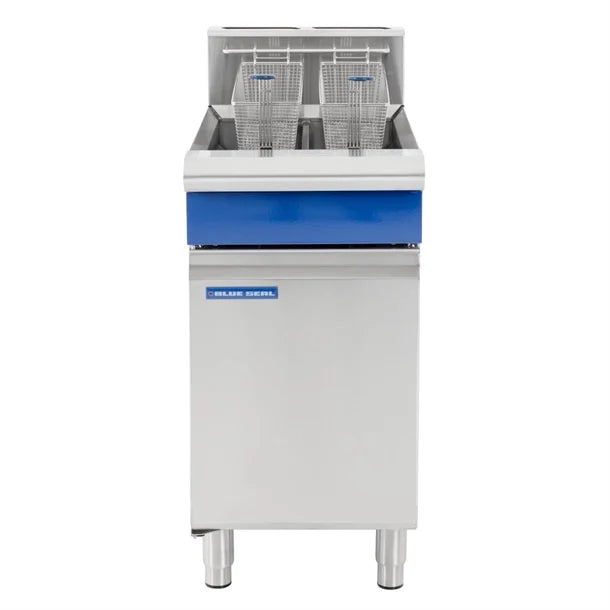 Blue Seal GT46 Fryer Twin Tank Twin Basket Free Standing Gas