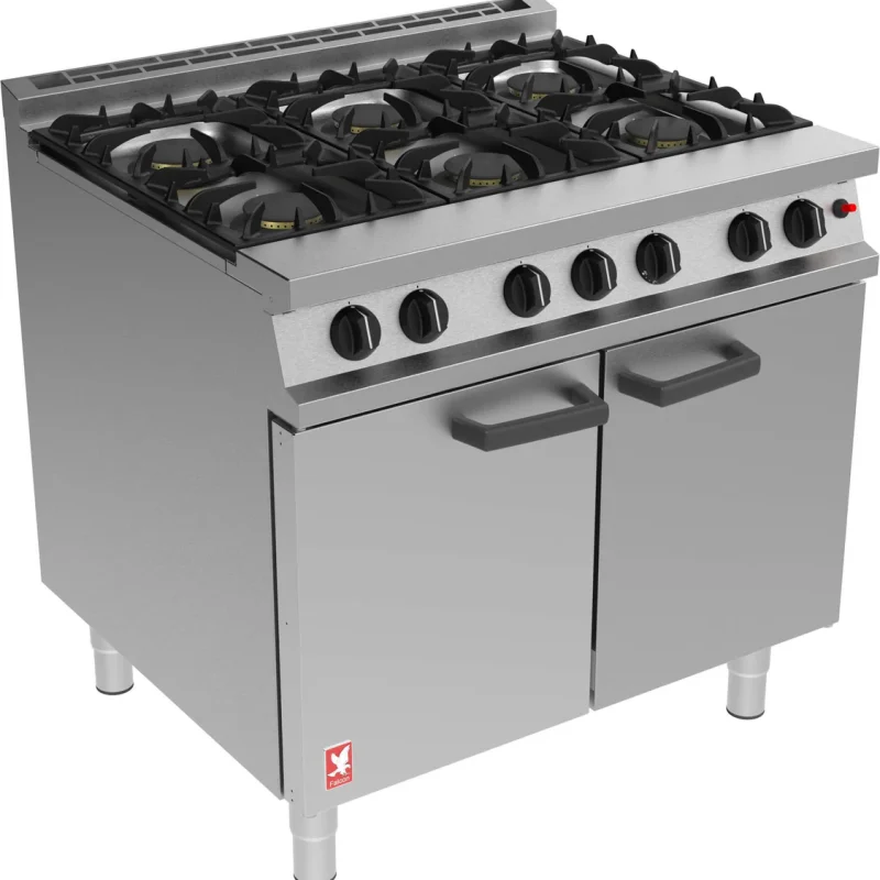 Falcon G3101 – 6 Burner Open Top Oven Range – Gas