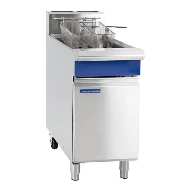 Blue Seal GT46 Fryer Twin Tank Twin Basket Free Standing - Gas